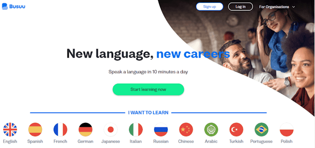 تطبيقات لتعلم اللغة الانجليزية