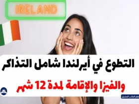 التطوع في أيرلندا شامل التذاكر والفيزا والإقامة لمدة 12 شهر