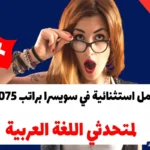 فرصة عمل استثنائية في سويسرا براتب 5075 يورو لمتحدثي اللغة العربية