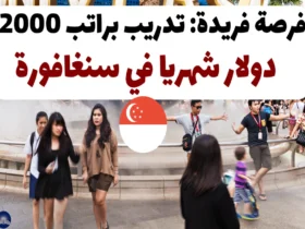 فرصة فريدة: تدريب براتب 2000 دولار شهريا في سنغافورة